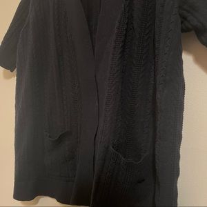 Croft & Barrow Short Sleeve Black Cardigan Womens 1x